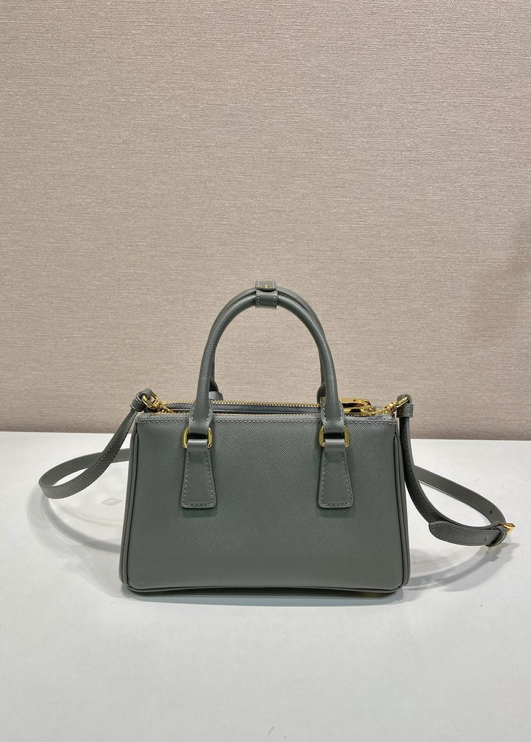 Prada Galleria mini Saffiano leather bag 1BA916 GRAY