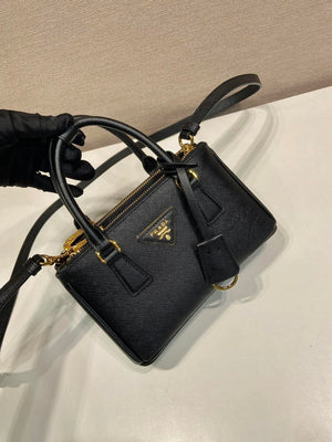 Prada Galleria mini Saffiano leather bag 1BA916 Black - Default Title - View 3