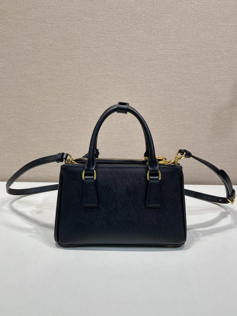Prada Galleria mini Saffiano leather bag 1BA916 Black