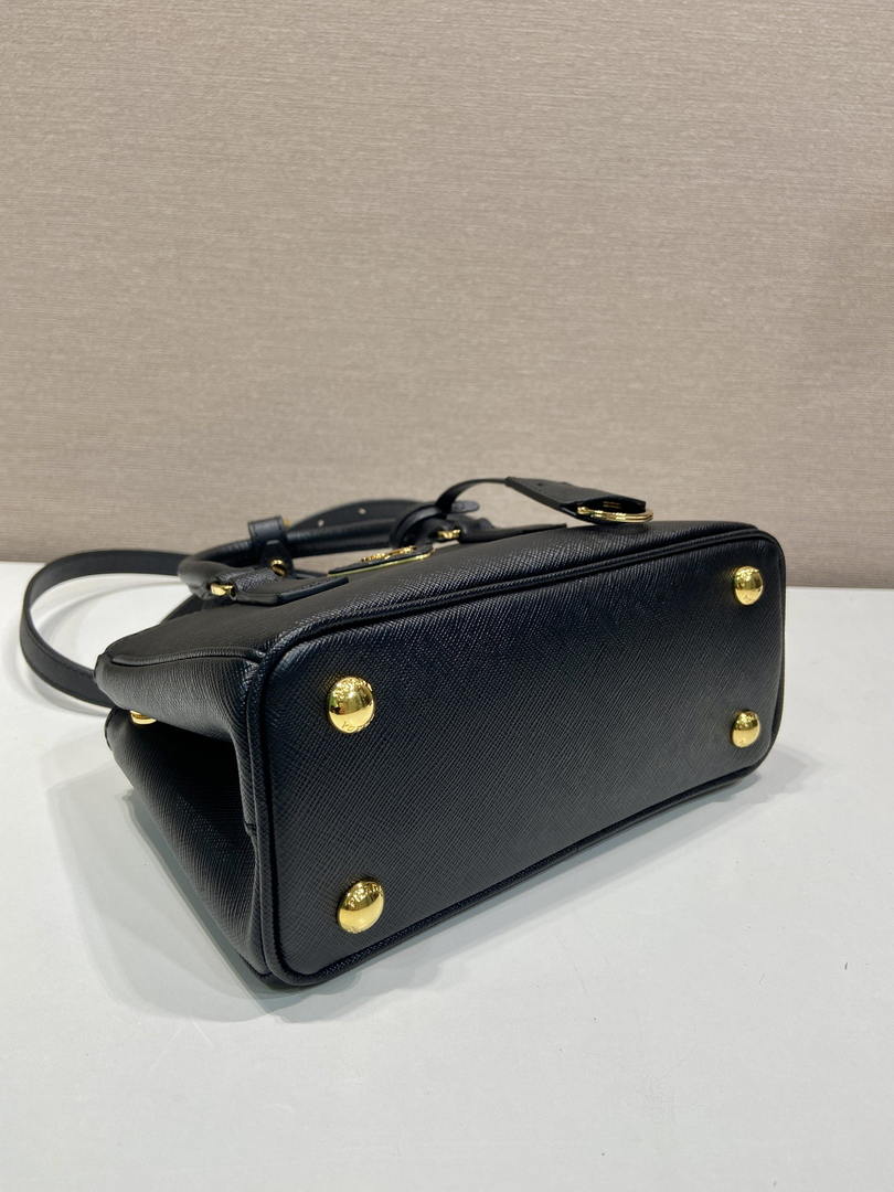 Prada Galleria mini Saffiano leather bag 1BA916 Black