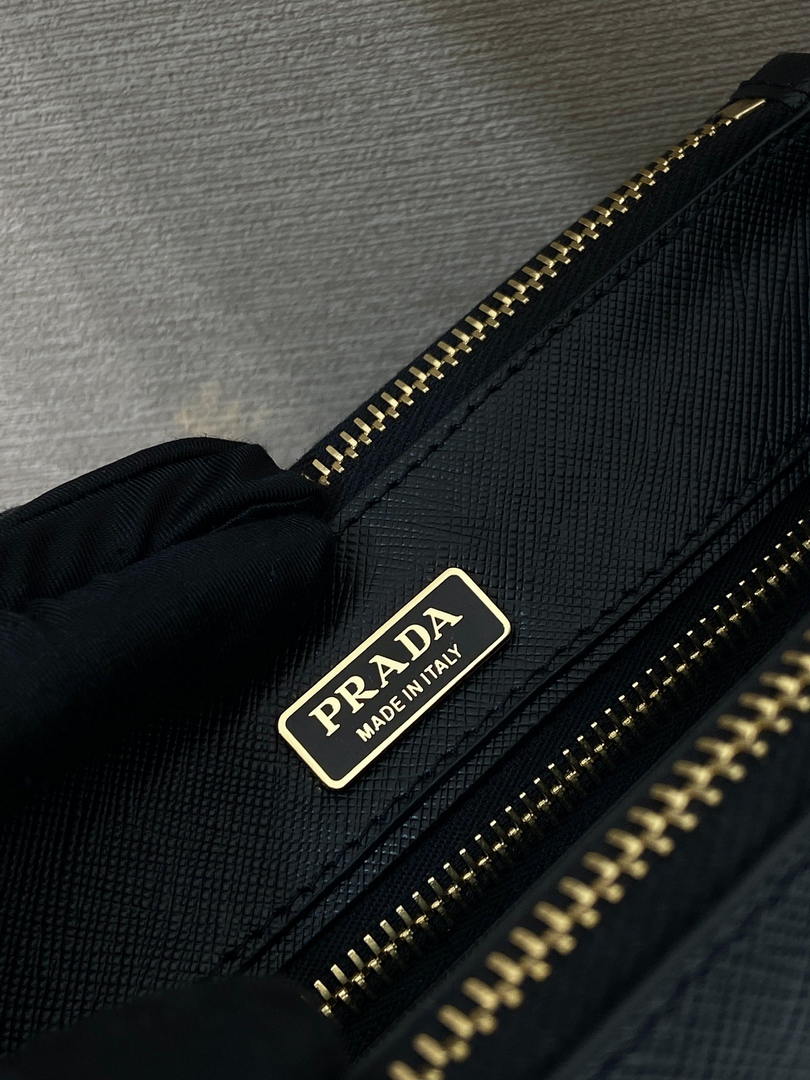 Prada Galleria mini Saffiano leather bag 1BA916 Black