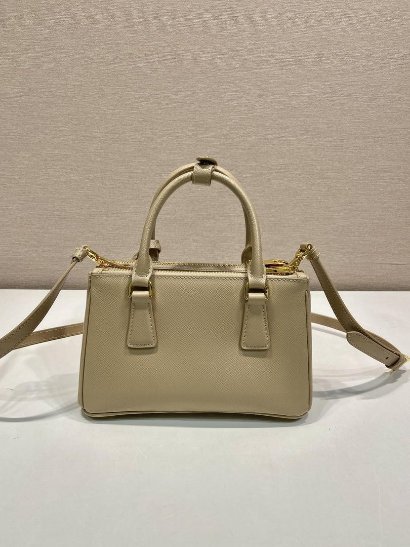 Prada Galleria mini Saffiano leather bag 1BA916 apricot
