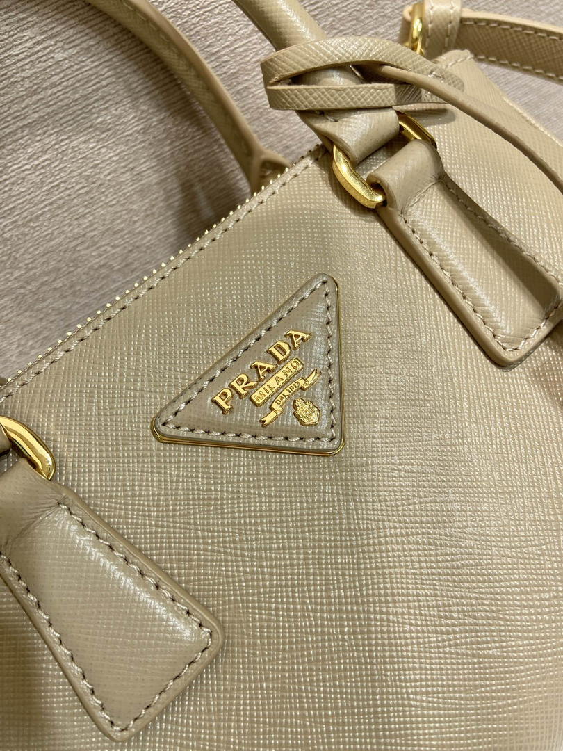 Prada Galleria mini Saffiano leather bag 1BA916 apricot