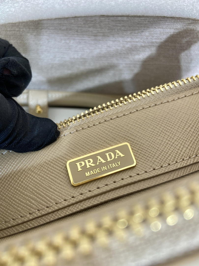 Prada Galleria mini Saffiano leather bag 1BA916 apricot