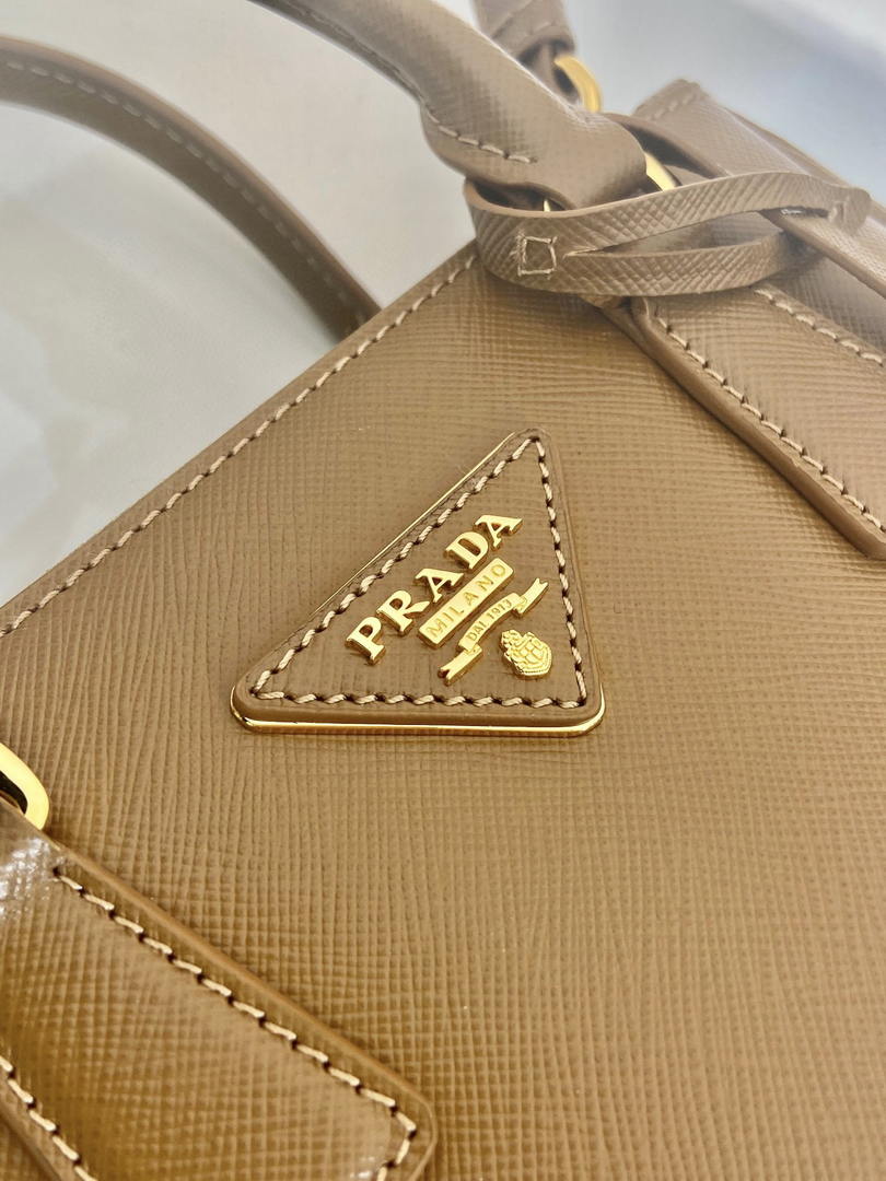 Prada Galleria mini Saffiano leather bag 1BA916 brown