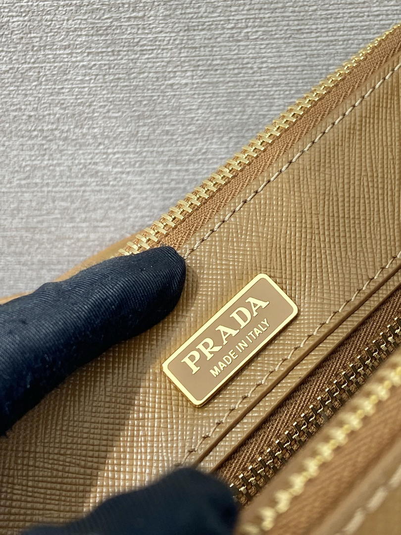 Prada Galleria mini Saffiano leather bag 1BA916 brown