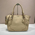 Prada Large leather tote bag 1BG602 Sand Beige - Default Title - View 1