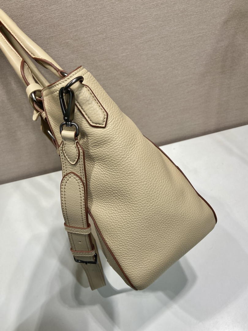 Prada Large leather tote bag 1BG602 Sand Beige - Default Title - View 5