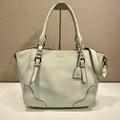 Prada Large leather tote bag 1BG602 White - Default Title - View 1
