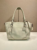 Prada Large leather tote bag 1BG602 White