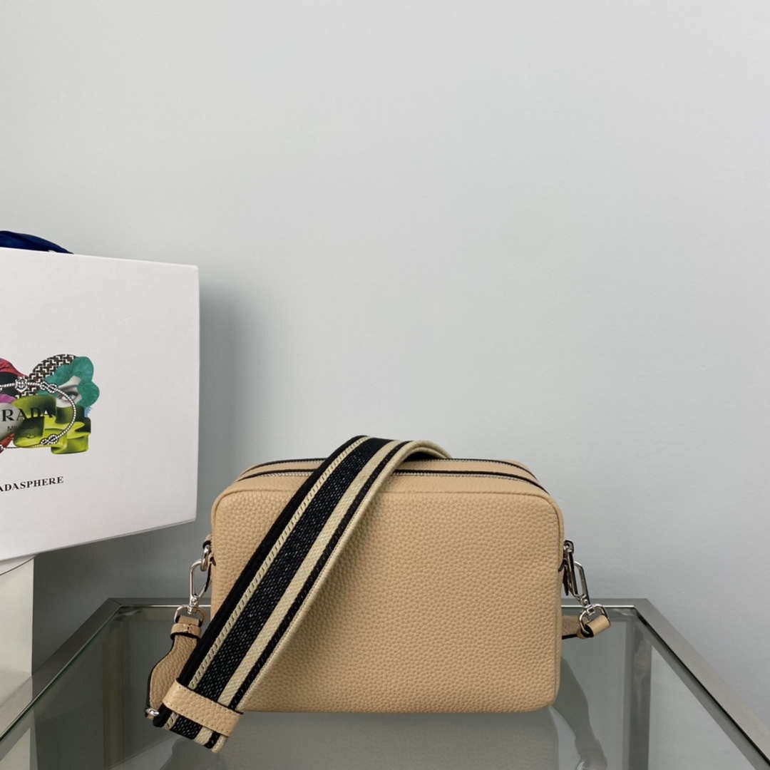 Prada Leather bag with shoulder strap 1BH082 Apricot - Default Title - View 2