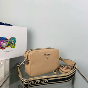 Prada Leather bag with shoulder strap 1BH082 Apricot - Default Title - View 3