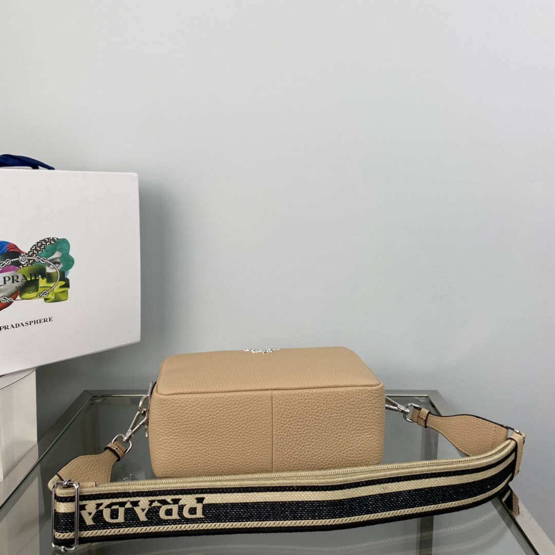 Prada Leather bag with shoulder strap 1BH082 Apricot - Default Title - View 5