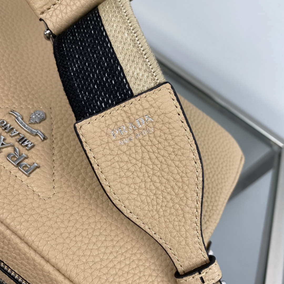 Prada Leather bag with shoulder strap 1BH082 Apricot - Default Title - View 7
