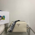 Prada Leather bag with shoulder strap 1BH082 Beige - Default Title - View 1