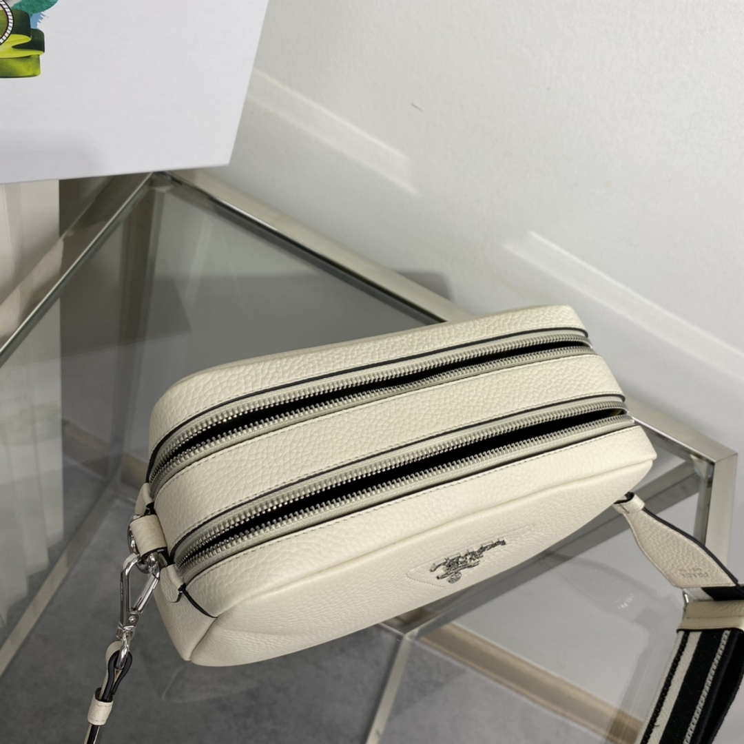 Prada Leather bag with shoulder strap 1BH082 Beige - Default Title - View 8