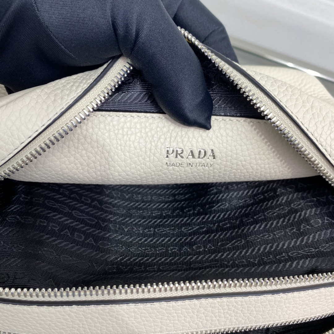 Prada Leather bag with shoulder strap 1BH082 Beige - Default Title - View 9