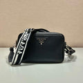 Prada Leather bag with shoulder strap 1BH082 Black - Default Title - View 1