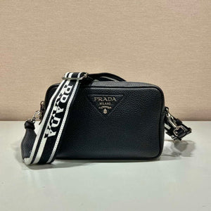 Prada Leather bag with shoulder strap 1BH082 Black - Default Title - View 1