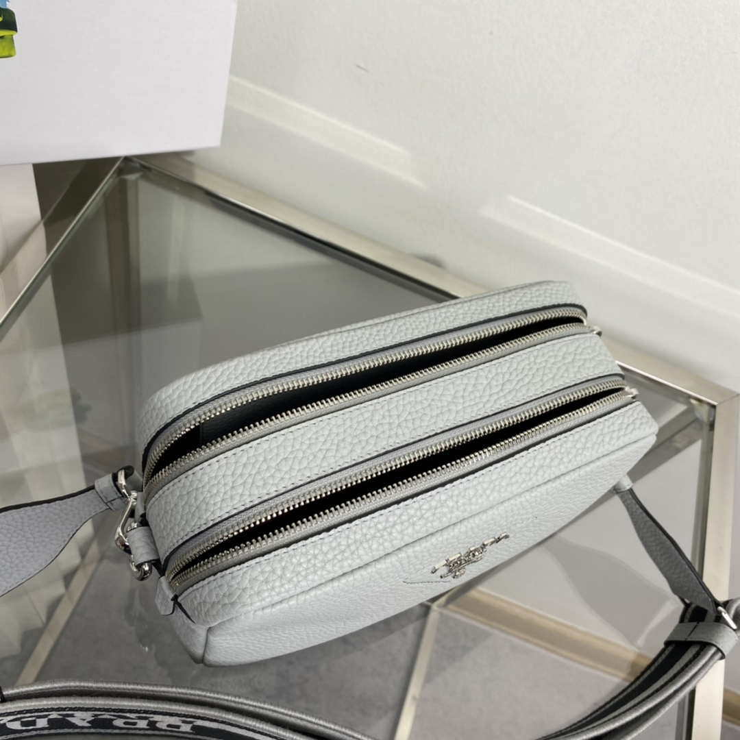 Prada Leather bag with shoulder strap 1BH082 Gray - Default Title - View 8