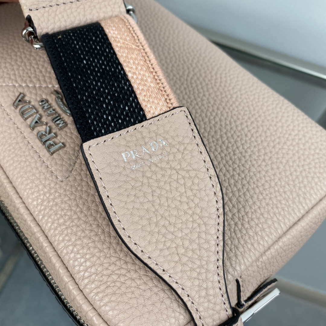 Prada Leather bag with shoulder strap 1BH082 Pink - Default Title - View 7