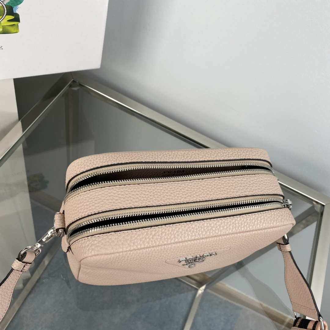 Prada Leather bag with shoulder strap 1BH082 Pink - Default Title - View 8