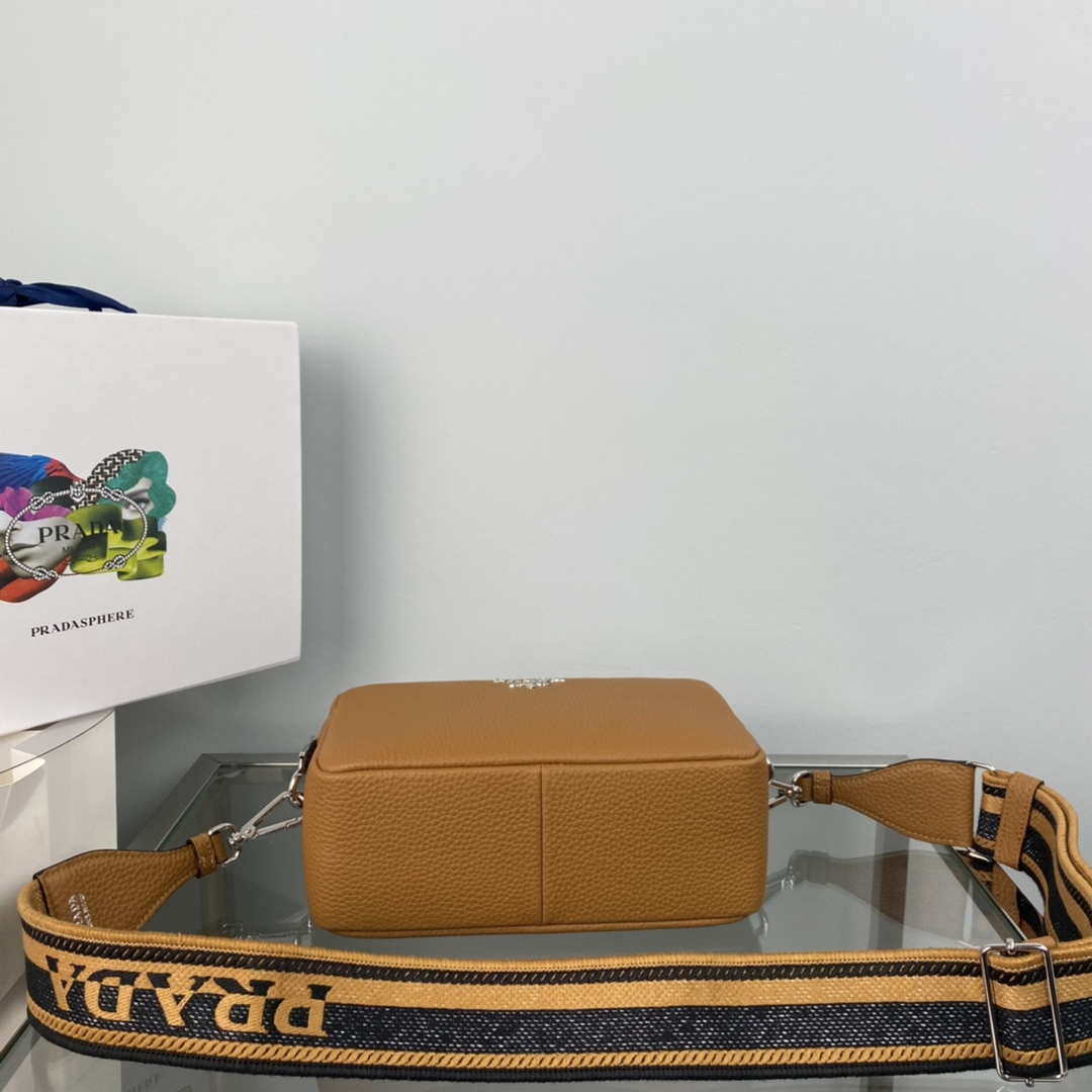 Prada Leather bag with shoulder strap 1BH082 Tan - Default Title - View 5