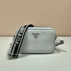 Prada Leather bag with shoulder strap 1BH082 White - Default Title - View 1