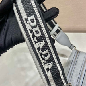 Prada Leather bag with shoulder strap 1BH082 White - Default Title - View 7