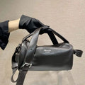 Prada leather shoulder bag 2VH188 Dark Brown