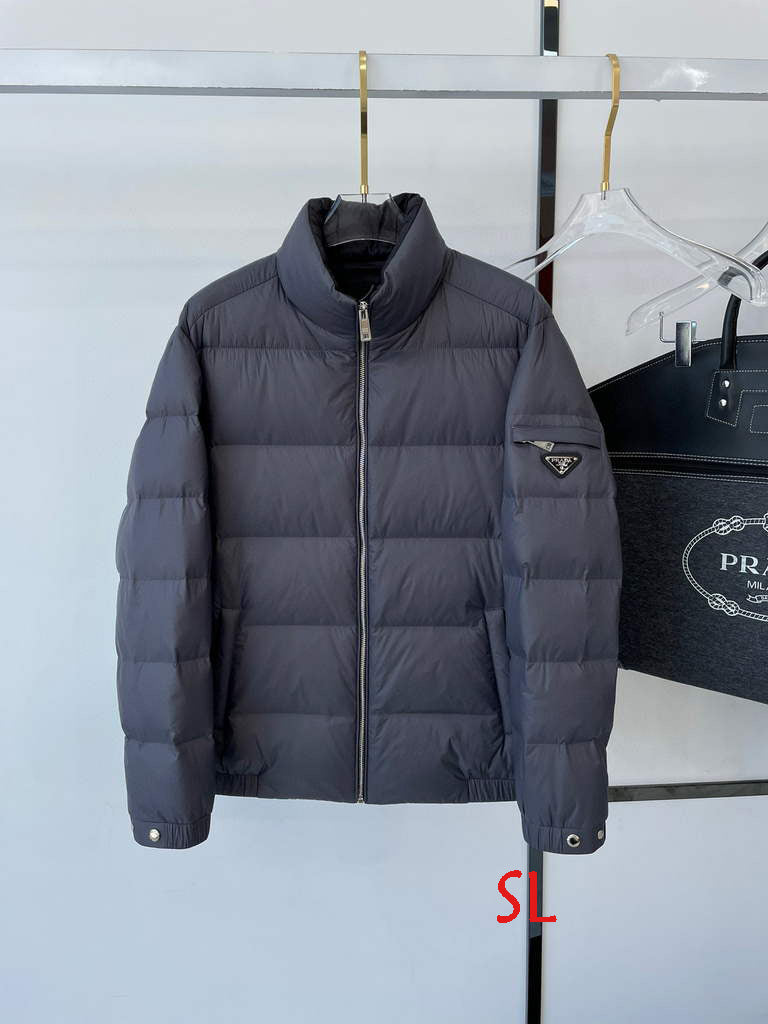 Prada Men's Down Jacket Prada Outerwear Coats Clothing P80030