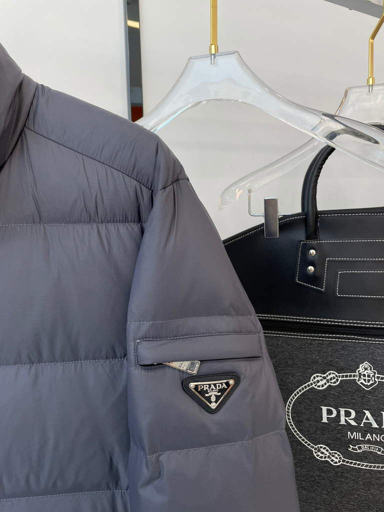 Prada Men's Down Jacket Prada Outerwear Coats Clothing P80030