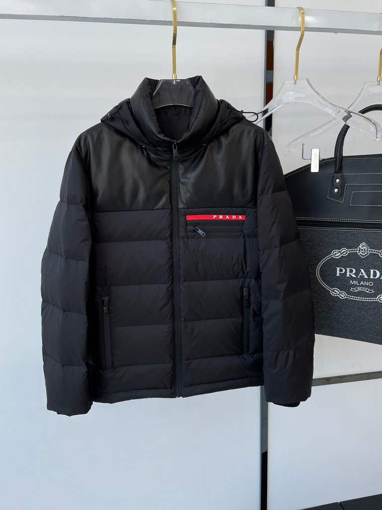 Prada Men's Down Jacket Prada Outerwear Coats Clothing P80033