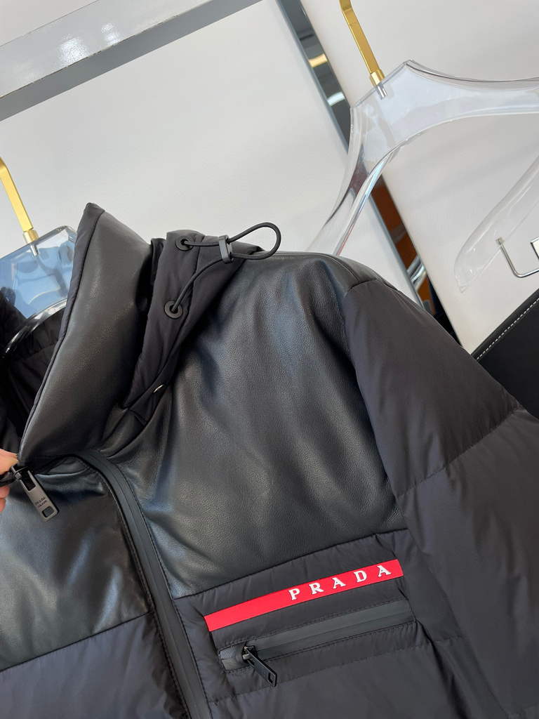 Prada Men's Down Jacket Prada Outerwear Coats Clothing P80033