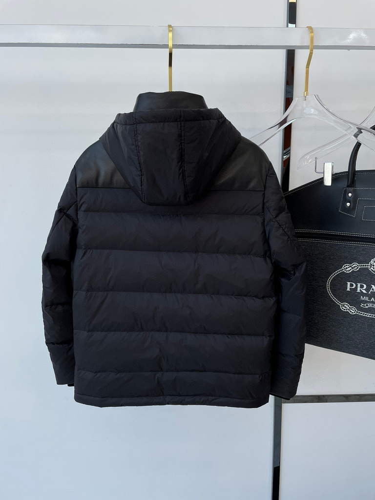 Prada Men's Down Jacket Prada Outerwear Coats Clothing P80033