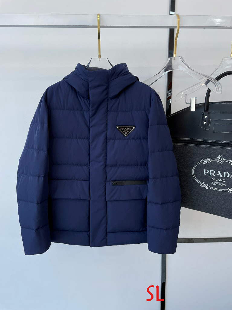 Prada Men's Down Jacket Prada Outerwear Coats Clothing P80034