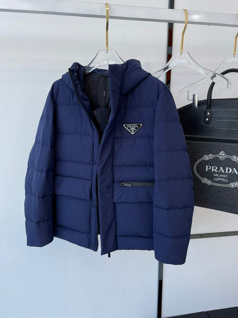 Prada Men's Down Jacket Prada Outerwear Coats Clothing P80034