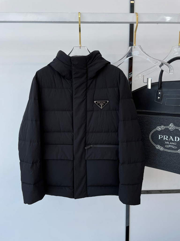 Prada Men's Down Jacket Prada Outerwear Coats Clothing P80035
