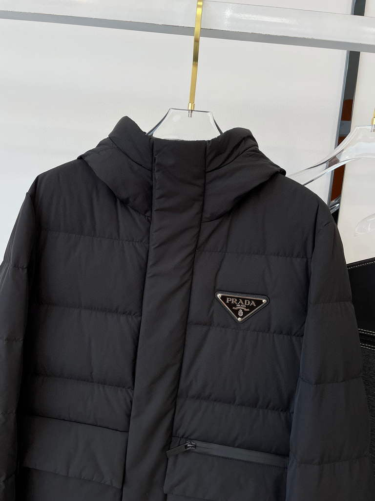 Prada Men's Down Jacket Prada Outerwear Coats Clothing P80035