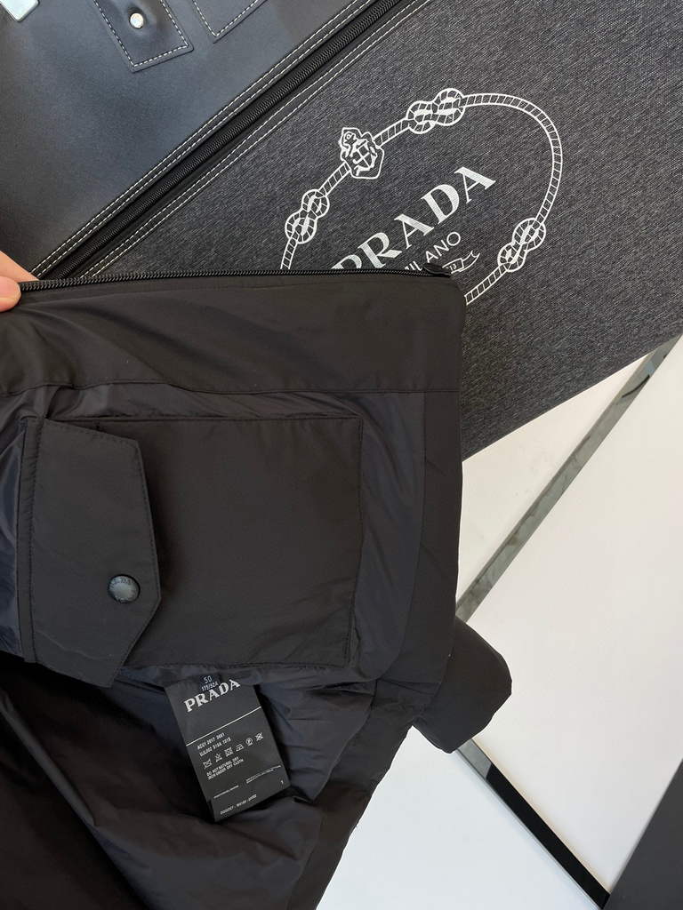 Prada Men's Down Jacket Prada Outerwear Coats Clothing P80035