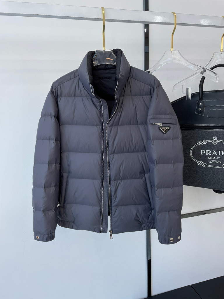 Prada Men's Down Jacket Prada Outerwear Coats Clothing P80030