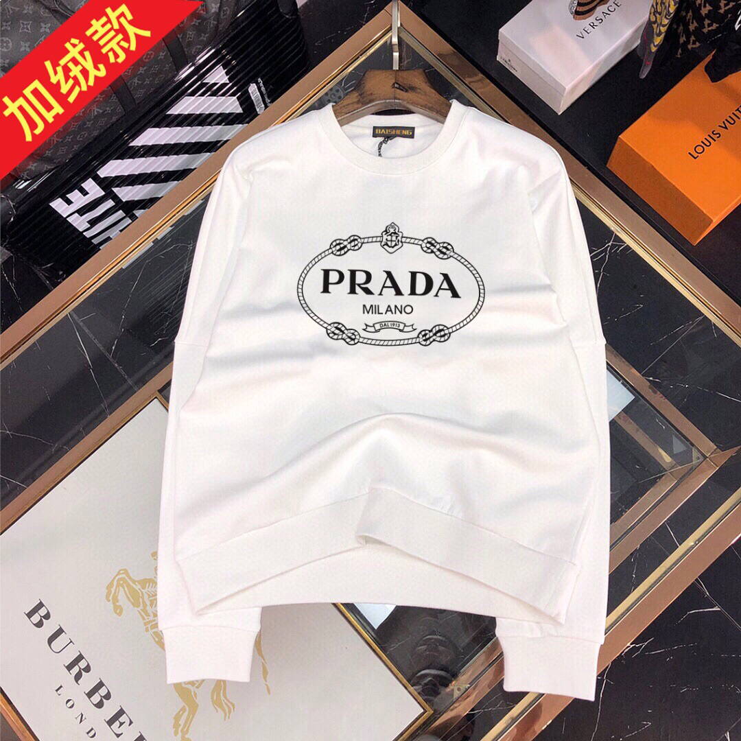 Prada Men's Hoodie Designer Prada Clothing P80093