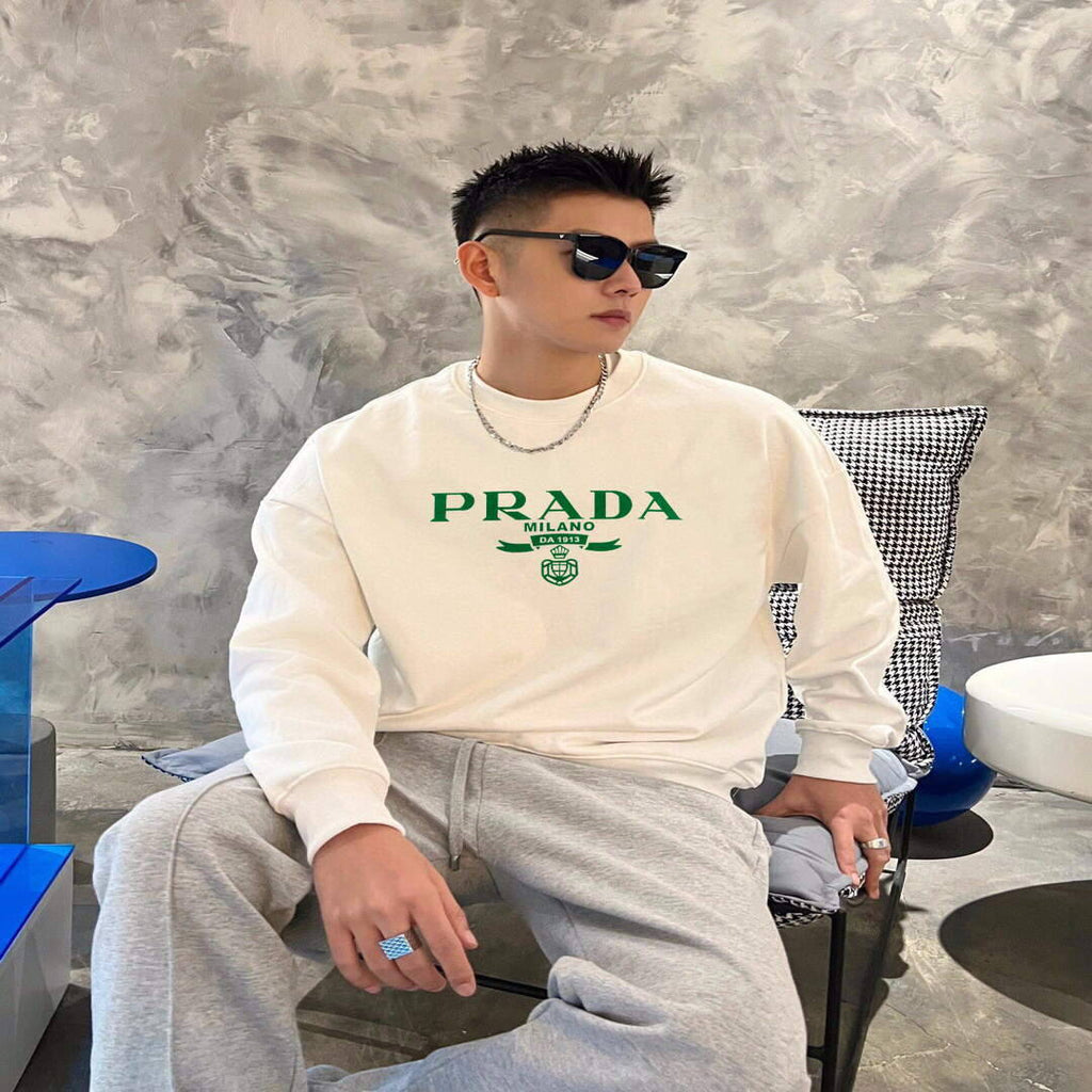 Prada Men's Hoodie Designer Prada Clothing P80100