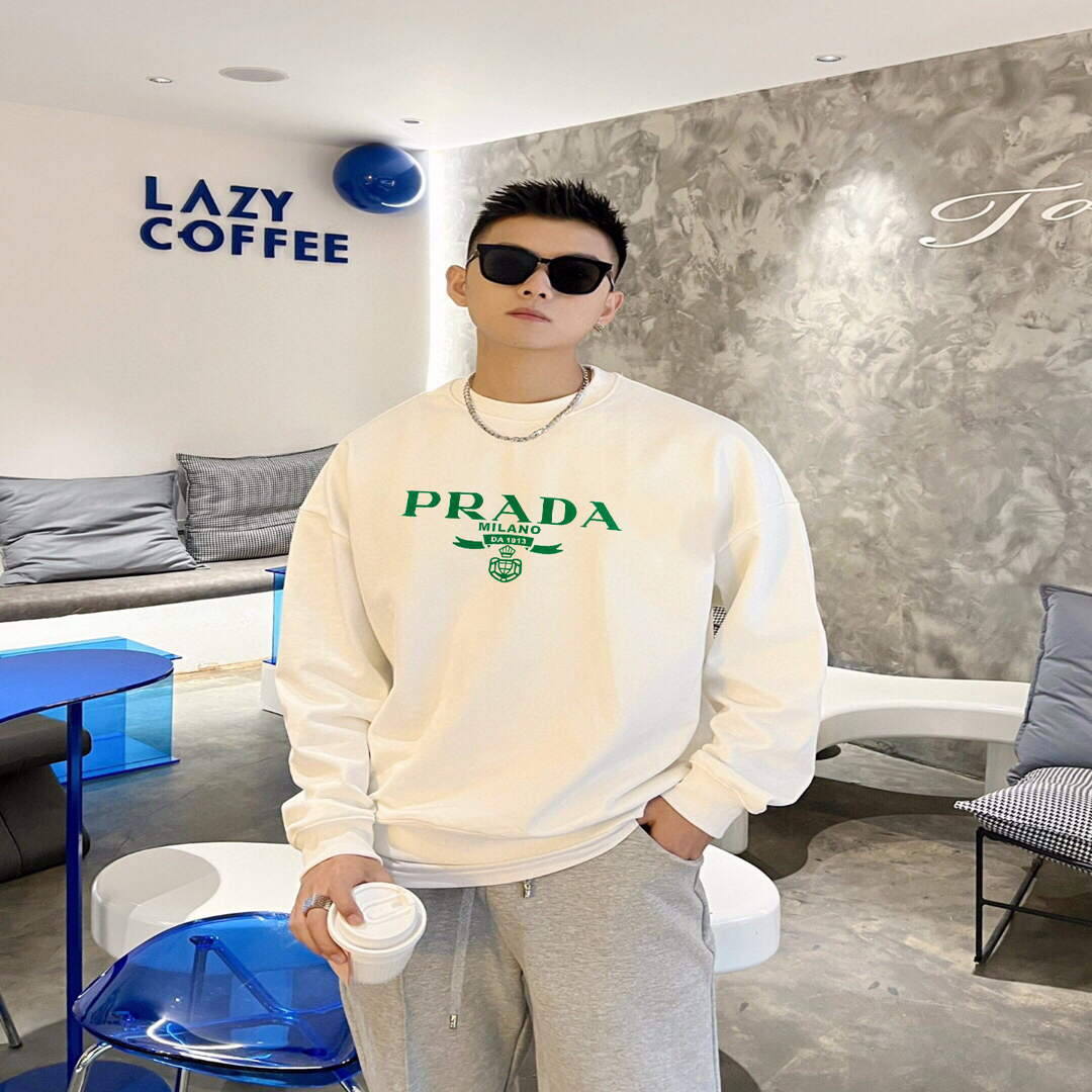Prada Men's Hoodie Designer Prada Clothing P80100