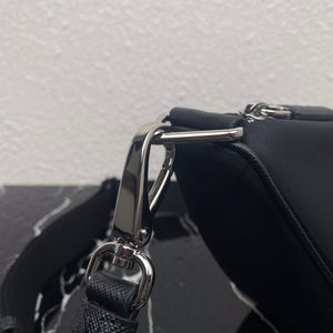 Prada Nylon Prada Triangle shoulder bag 1BH190 Black - Default Title - View 7