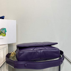 Prada Padded nappa leather shoulder bag 1BD306 Purple - Default Title - View 5