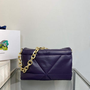 Prada Padded nappa leather shoulder bag 1BD306 Purple - Default Title - View 2