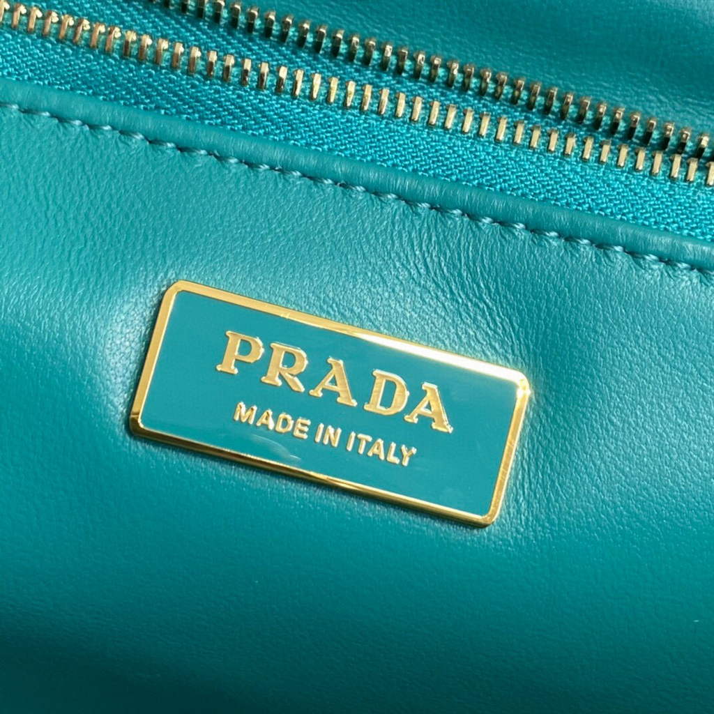 Prada Padded nappa leather shoulder bag 1BD306 Green