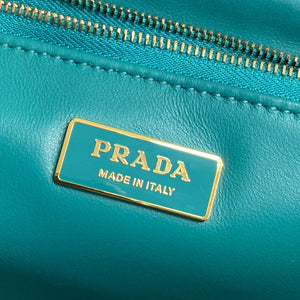 Prada Padded nappa leather shoulder bag 1BD306 Green - Default Title - View 9