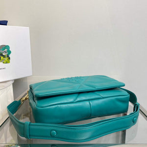 Prada Padded nappa leather shoulder bag 1BD306 Green - Default Title - View 5